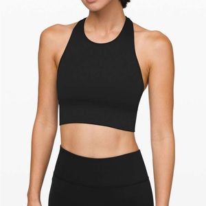 LULULEMON Womens' Black Ebb to Train Bra Sports Bra Size 6